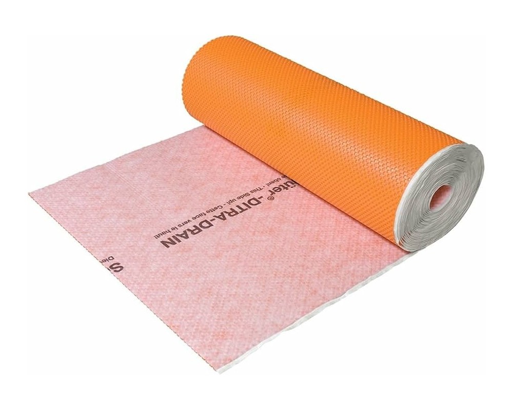 Lámina de desolidarización y drenaje Schluter Ditra Drain 4 (rollo de 25m)