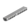 Canal ACO Self Easyline 100 HDPE gris H90 L1000mm con rejilla Slim A15 AISI304