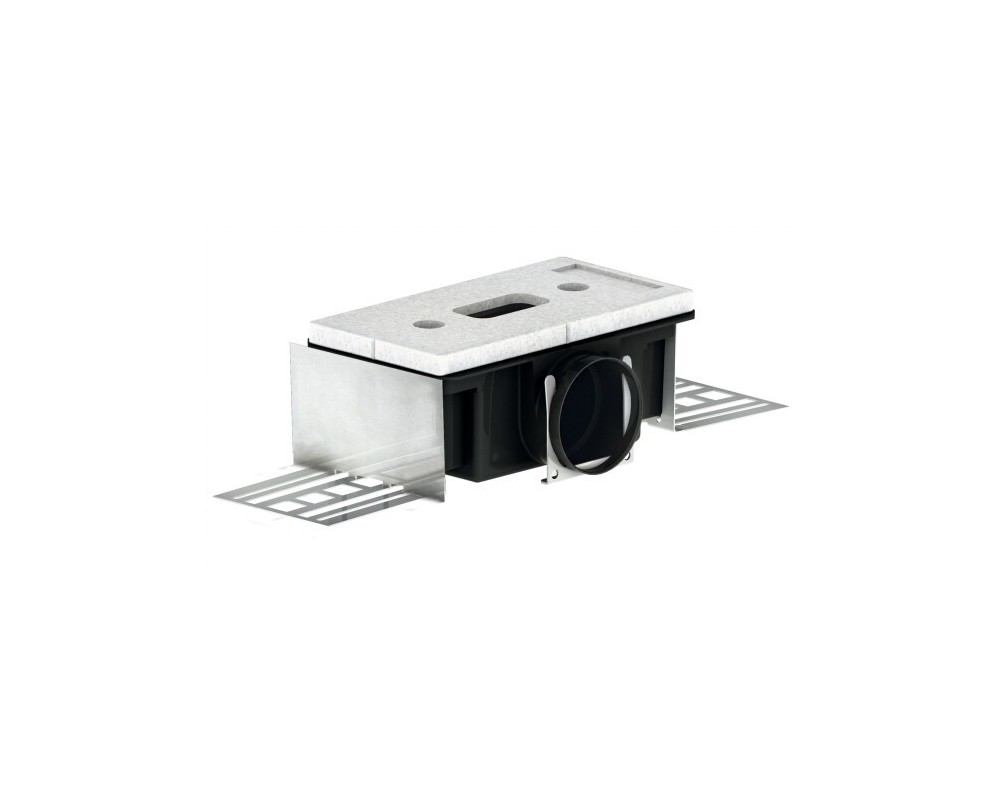 Plenum de ventilación Zehnder CLD 90 simple 224x118x115mm (conexión lateral largo)