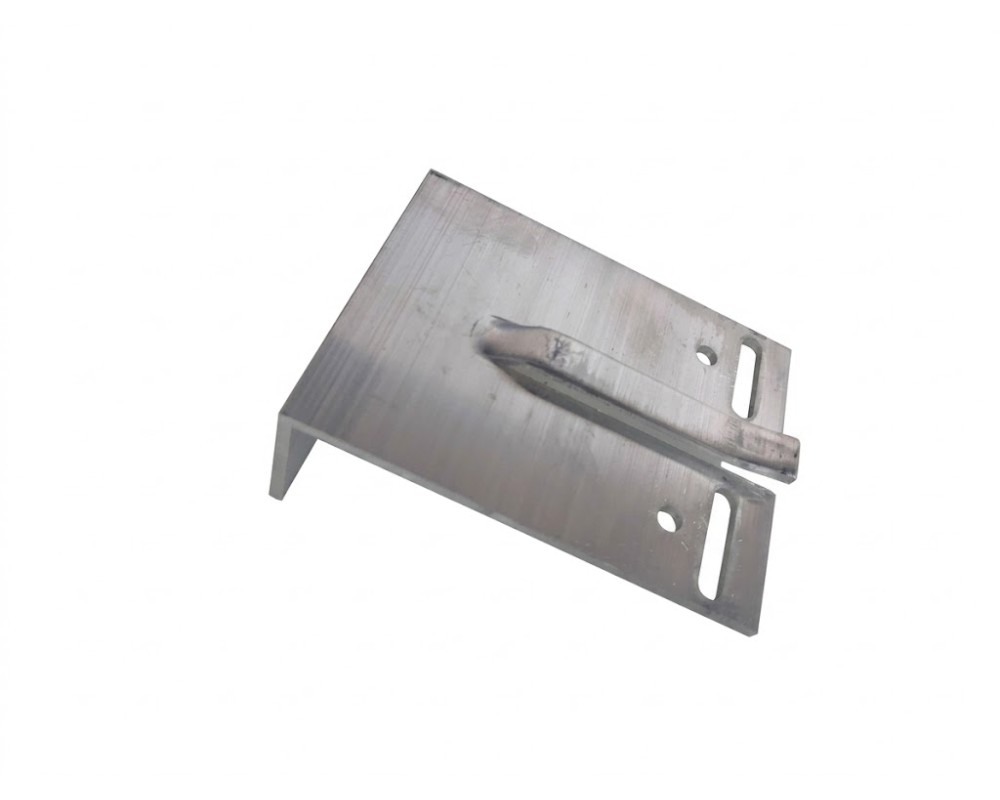 Ménsula escuadra retención aluminio con grapa fondo 140mm