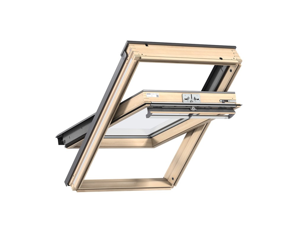 Ventana giratoria manual madera barnizada Velux GGL BK04 3070