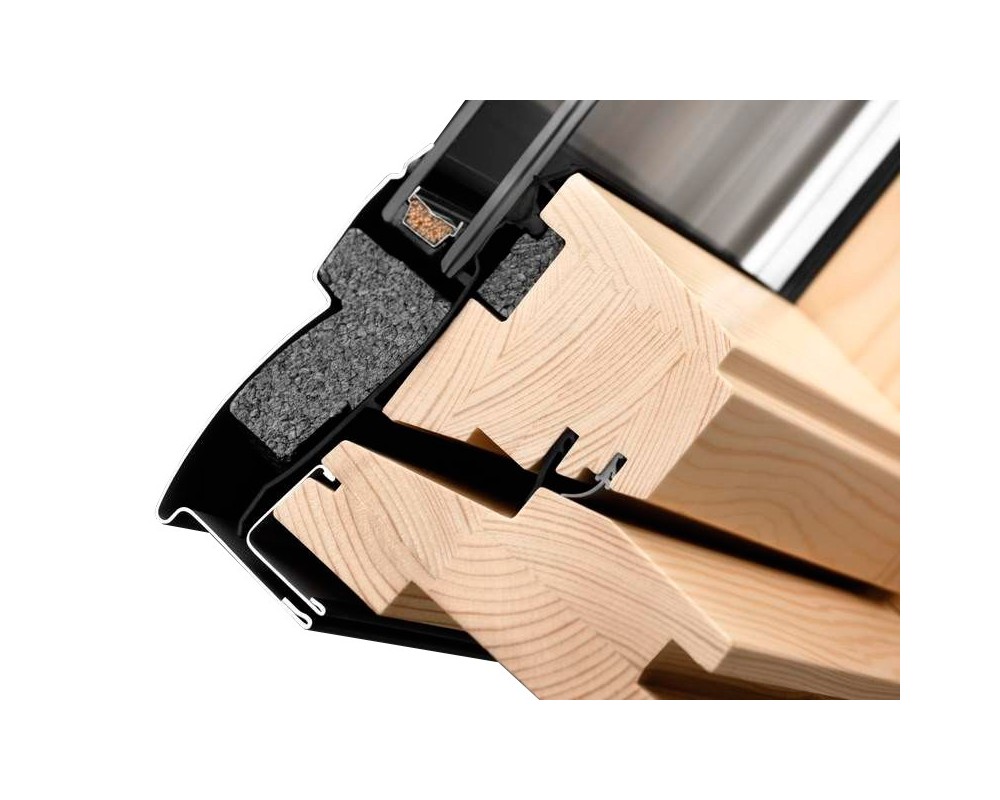 Ventana giratoria manual madera barnizada Velux GGL FK06 3070