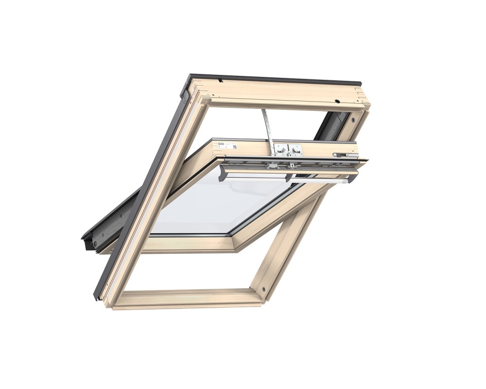 Ventana giratoria eléctrica madera barnizada Velux GGL PK04 307030