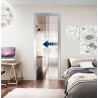 Sistema de ralentización para puertas correderas de cristal 60kg Scrigno Slow Glass 42552