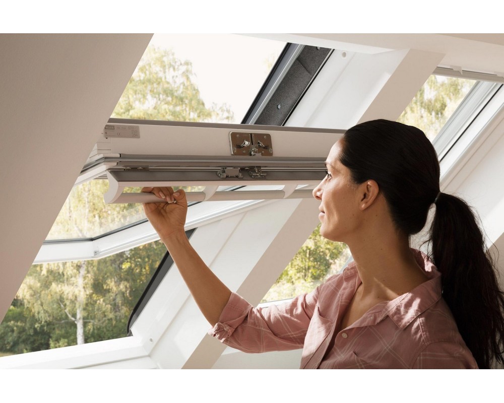 VELUX GGL PK04 madera blanca 94x98cm - Tejado giratoria