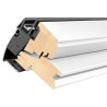 Ventana giratoria manual madera pintada blanco Velux GGL SK01 207021