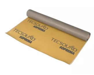Lámina sintética insonorizante Soprema Tecsound 70 rollo 5x1,22m