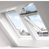 Ventana de tejado eléctrica Velux INTEGRA GGL 207021 giratoria blanca con vidrio laminado