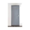 Puerta acústica 47 dB de 1 hoja en gris RAL 7035 instalada