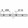 Perfil suelo Easy Glass Smart monaje superior aluminio 2,5m Q-railing 8210
