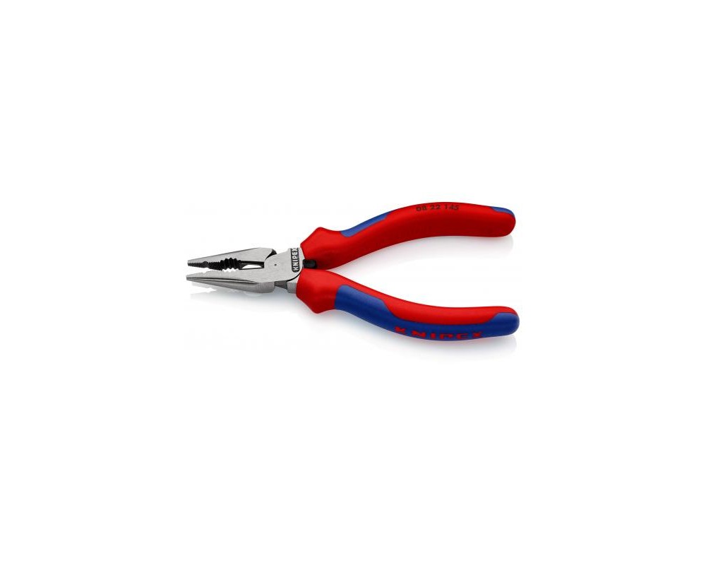 Alicate universal en puntal 145mm con mangos bicomponentes Knipex 08 22 145