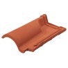 Teja de ventilación mixta grande La Escandella Q19 roja