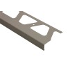 Perfil vierteaguas Schluter BARA-RW aluminio lacado gris 2,5m x 25mm