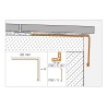 Perfil vierteaguas Schluter BARA-RW aluminio lacado gris 2,5m x 25mm