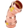 Codo prensado 45º cobre hembra-hembra Profipress G Viega 2626