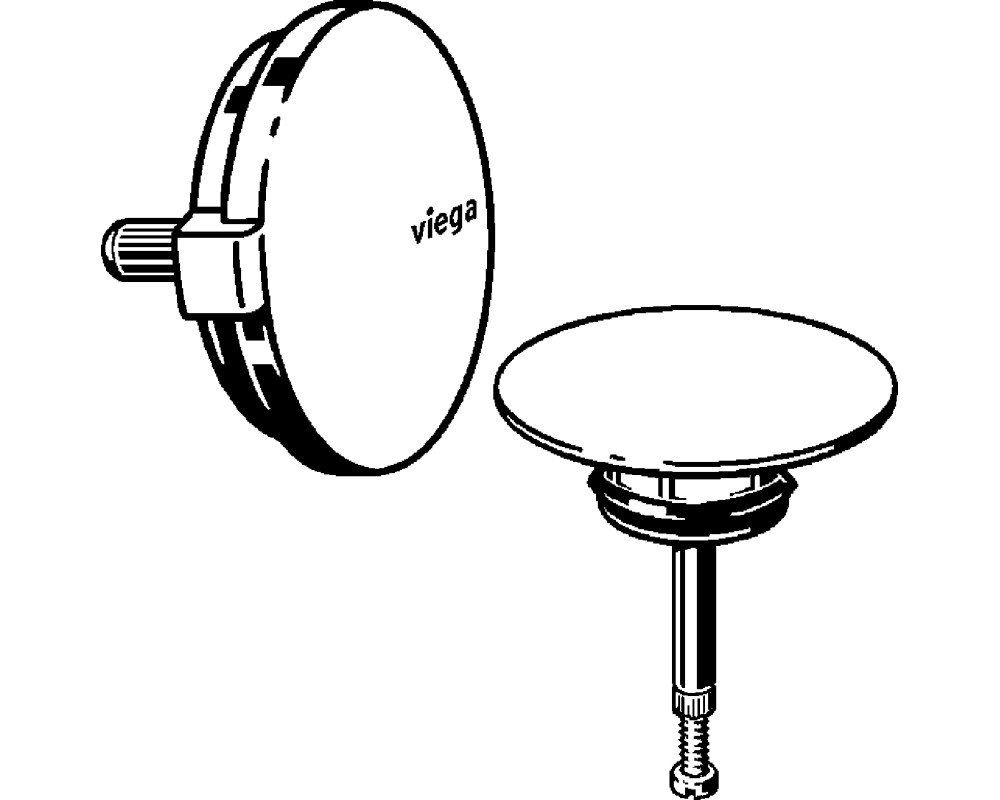 Kit de equipamiento Multiplex Visign M5 plástico cromado Viega 6162.01