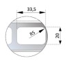 Panel Aluacero Ventanas 11 lamas en aluminio 650x0,8mm