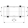 Manguito prensado cobre Profipress G Viega 2615