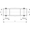 Manguito deslizante prensado bronce Profipress G Viega 2615.5
