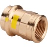 Pieza de empalme de bronce hembra-hembra Profipress G Viega 2612