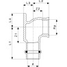 Placa mural de bronce Profipress G Viega 2625.5
