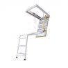 Escalera escamoteable metálica lacada 3 tramos EM-3 ISO 120x70cm