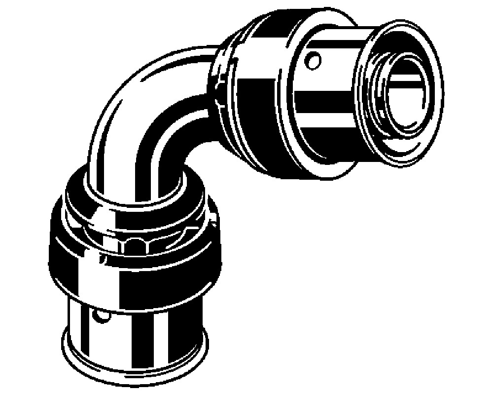 Codo 90º inoxidable Viega Smartpress 6716
