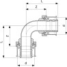 Codo 90º inoxidable Viega Smartpress 6716