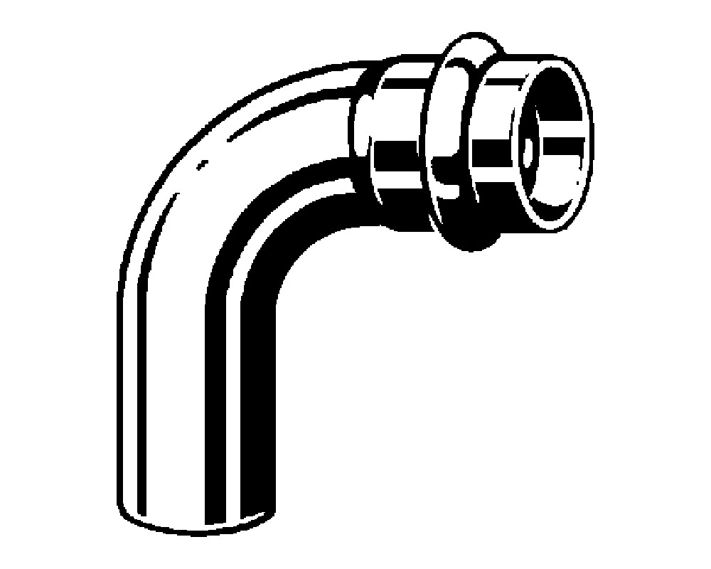 Codo prensado 90° inoxidable macho-hembra Sanpress Viega 2316.1