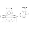 Pieza en T para placa mural de bronce Smartpress G Viega 6724.3