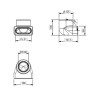 Transición 90º ComfoTube Flat 51 - ComfoTube 75/90 Zehnder 990430852