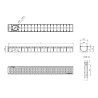 Canal rejilla drenaje inoxidable AISI304 Aco 4ALL L1000MM H92 A15