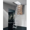 Escalera escamoteable de tijera galvanizada ZX-TECHO