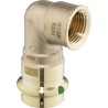 Codo de empalme 90° bronce Sanpress Viega 2214.2
