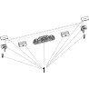 Rejilla para canaleta de ducha Advantix Vario 300-1200mm cepillado Viega 4965.30
