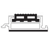 Pavimento antisuciedad para entradas Basmat Hermes Goma 17mm