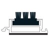 Pavimento antisuciedad para entradas Basmat Hermes Cepillos 17mm