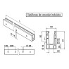Perfil suelo Easy Glass Up montaje lateral aluminio 5m Q-railing 6620