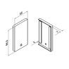 Tapón de acabado Easy Glass Up montaje lateral derecho aluminio Q-railing 6622