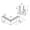 Esquina exterior Easy Glass Up montaje lateral aluminio Q-railing 6621
