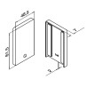 Tapón de acabado Easy Glass Up montaje superior aluminio Q-railing 6612