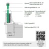 Perfil suelo Easy Glass Smart F montaje superior aluminio 2,5m Q-railing 8220