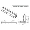 Perfil suelo Easy Glass Smart F montaje superior aluminio 2,5m Q-railing 8220