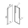 Tapón de acabado Easy Glass Smart Y montaje lateral izquierdo aluminio Q-railing 8242