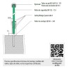 Perfil suelo Easy Glass Slim montaje superior aluminio 5m Q-railing 8010