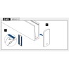Tapón de acabado Easy Glass Slim montaje superior aluminio Q-railing 8012