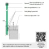 Perfil suelo Easy Glass Slim montaje lateral aluminio 5m Q-railing 8030