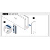Tapón de acabado izquierdo Easy Glass Slim lateral con revestimiento Q-railing 8034