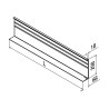 Revestimiento Easy Glass Smart Y montaje lateral aluminio 5m Q-railing 8245