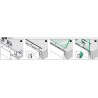 Revestimiento Easy Glass Smart Y montaje lateral aluminio 5m Q-railing 8245